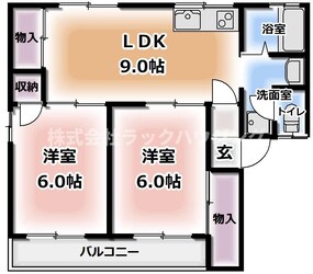 野崎駅 徒歩28分 1階の物件間取画像